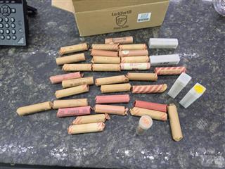 Unsearched Rolls of Pennies from 50's-80s Rolled! Approx $17 worth of pennies!